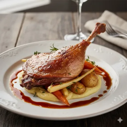 Cuisse de canard de Barbarie – Het Goedemorgen Café